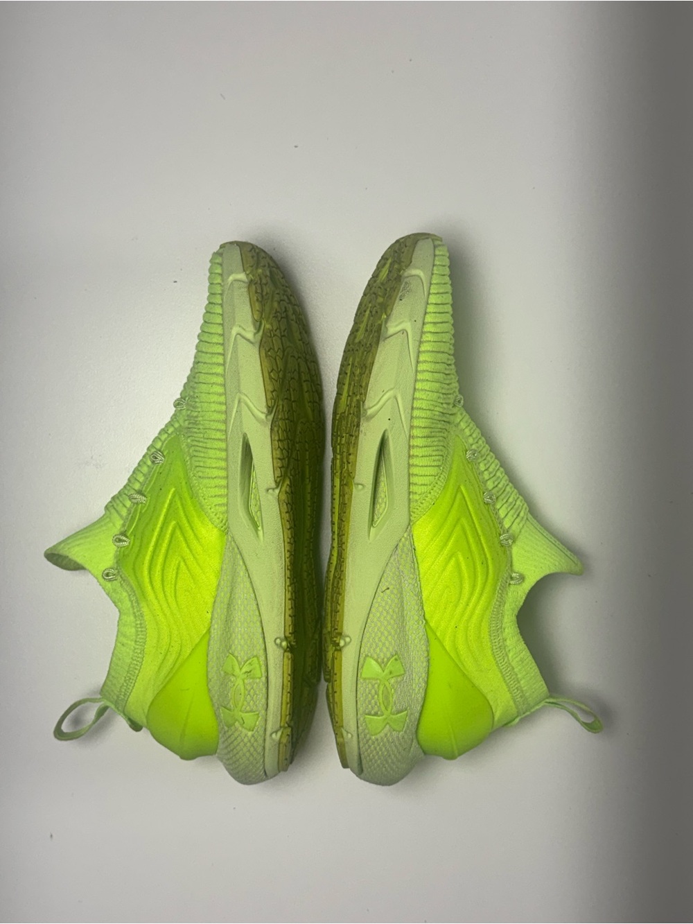 Under Armour Neon Yellow Performance Shoe Interior